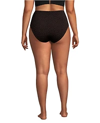 Lands' End Plus Cheeky High Waisted Bikini Bottoms