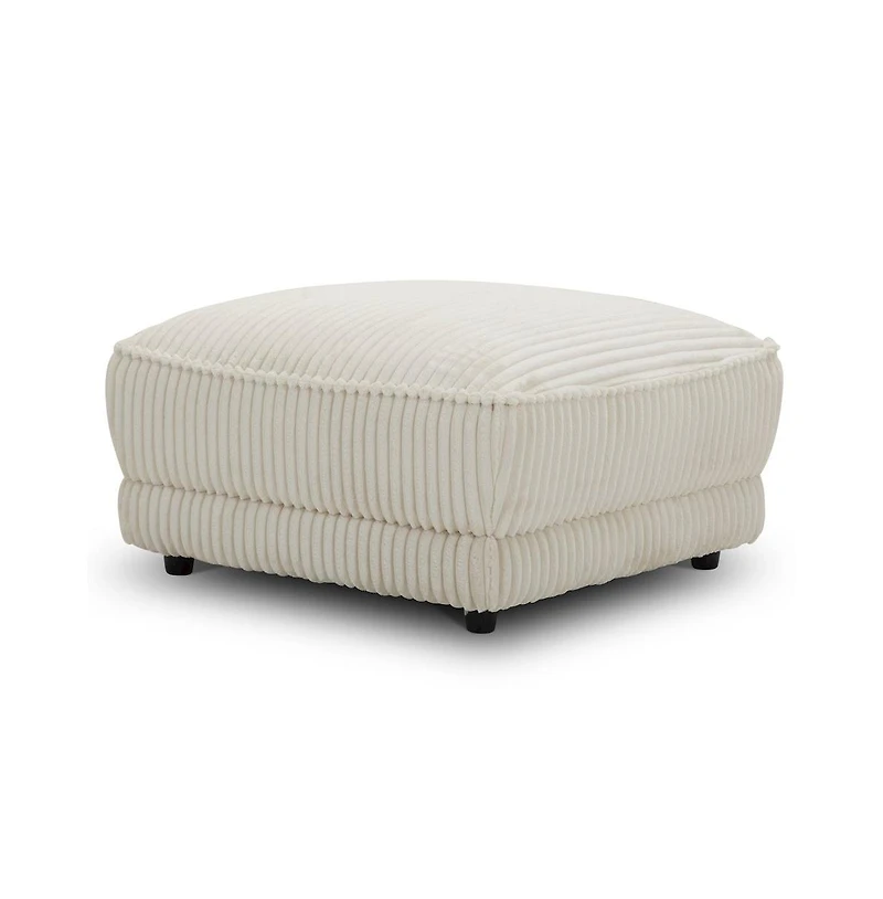 Parker Living Utopia - Mega Ivory Ottoman with Casters