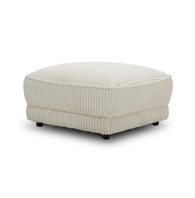 Parker Living Utopia - Mega Ivory Ottoman with Casters