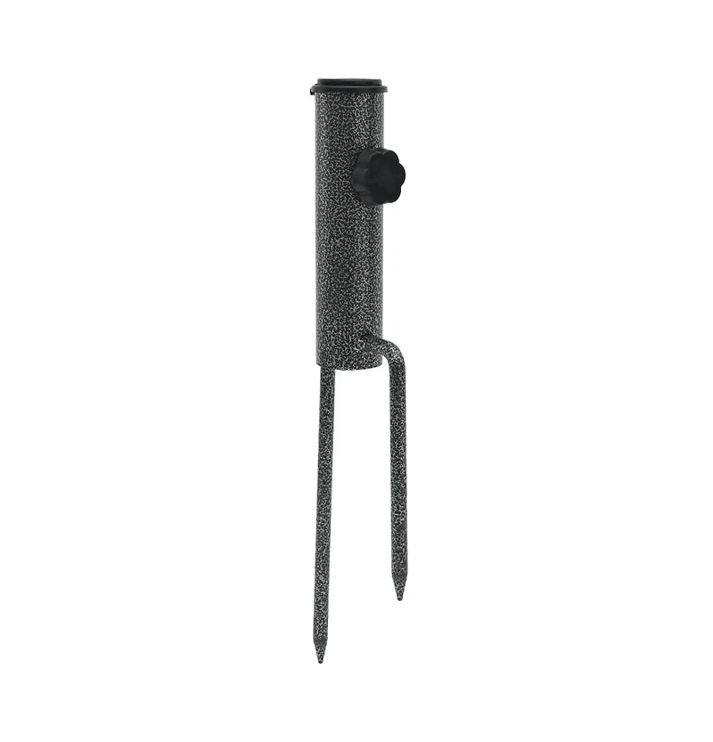 vidaXL Parasol Stands with Spikes 2 pcs 3.5"x13.8" Galvanized Steel