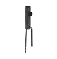 vidaXL Parasol Stands with Spikes 2 pcs 3.5"x13.8" Galvanized Steel