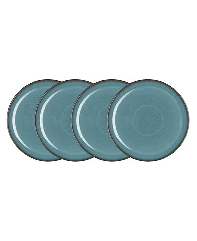 Denby Azure Coupe Dinner Plates, Set of 4