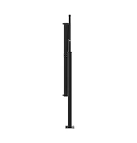 vidaXL Retractable Side Awning Black
