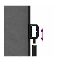 vidaXL Retractable Side Awning Anthracite