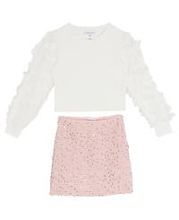 Rare Editions Girls 7-12 2-Piece Top and Skirt Set
