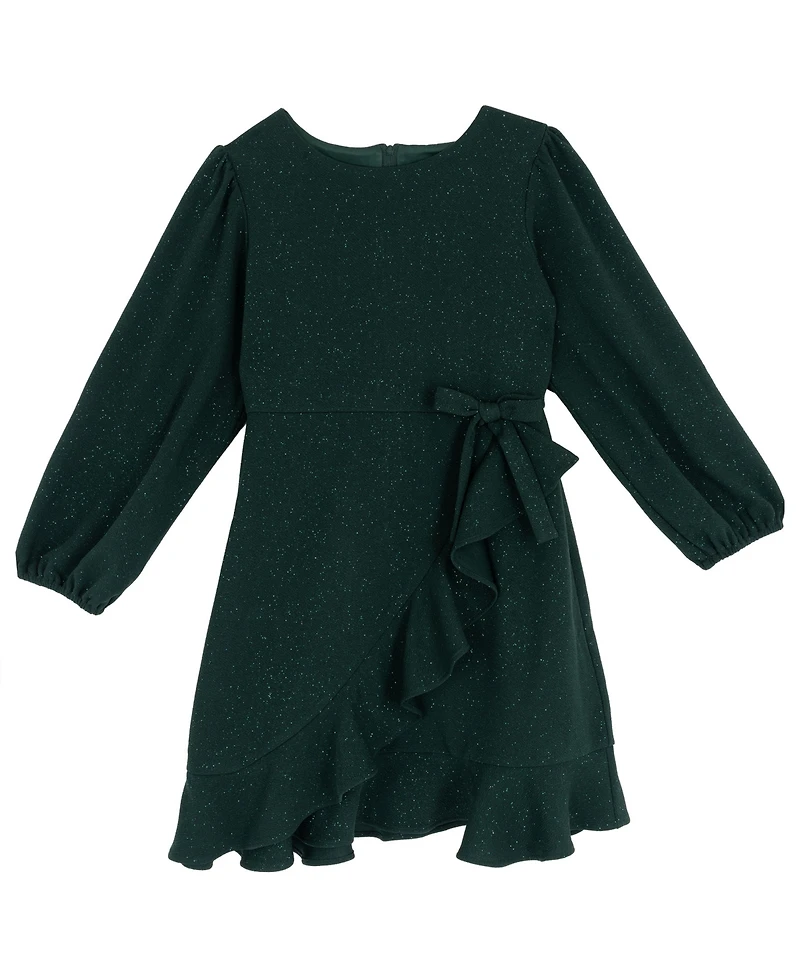 Rare Editions Girls 7-16 Ruffle Detail Wrap Dress
