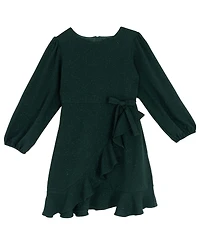 Rare Editions Girls 7-16 Ruffle Detail Wrap Dress