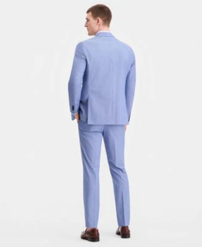 Tommy Hilfiger Mens Modern Stretch Chambray Suit Separates