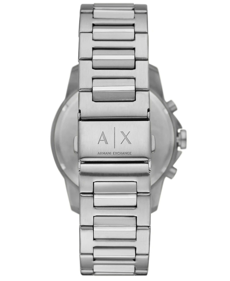 Armani Exchange Men's Chronograph Stainless Steel Gift Set, 44mm
