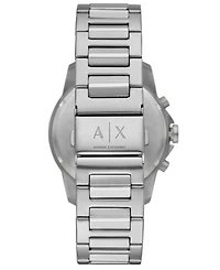 Armani Exchange Men's Chronograph Stainless Steel Gift Set, 44mm