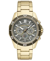 Armani Exchange Men's Chronograph Gold-Tone Stainless Steel Watch, 44mm