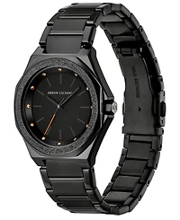 Armani Exchange Women's Three-Hand Black Stainless Steel Watch, 34mm