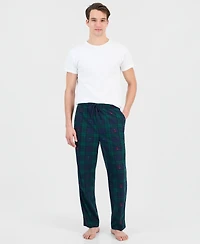 Nautica Men's Fleece Plaid Drawstring Pajama Pants