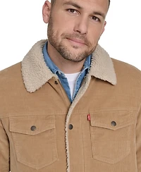 Levi's Men's Corduroy Trucker with Sherpa Collar Jacket