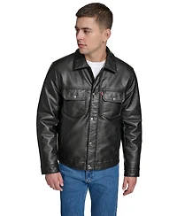 Levi's Men's Faux Leather Trucker Jacket