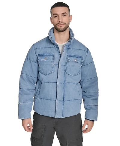 Levi's Men's Denim Quilted Puffer Jacket