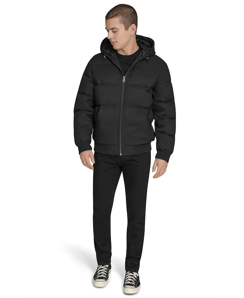 Levi's Men's Quilted Bomber with Hood Jacket