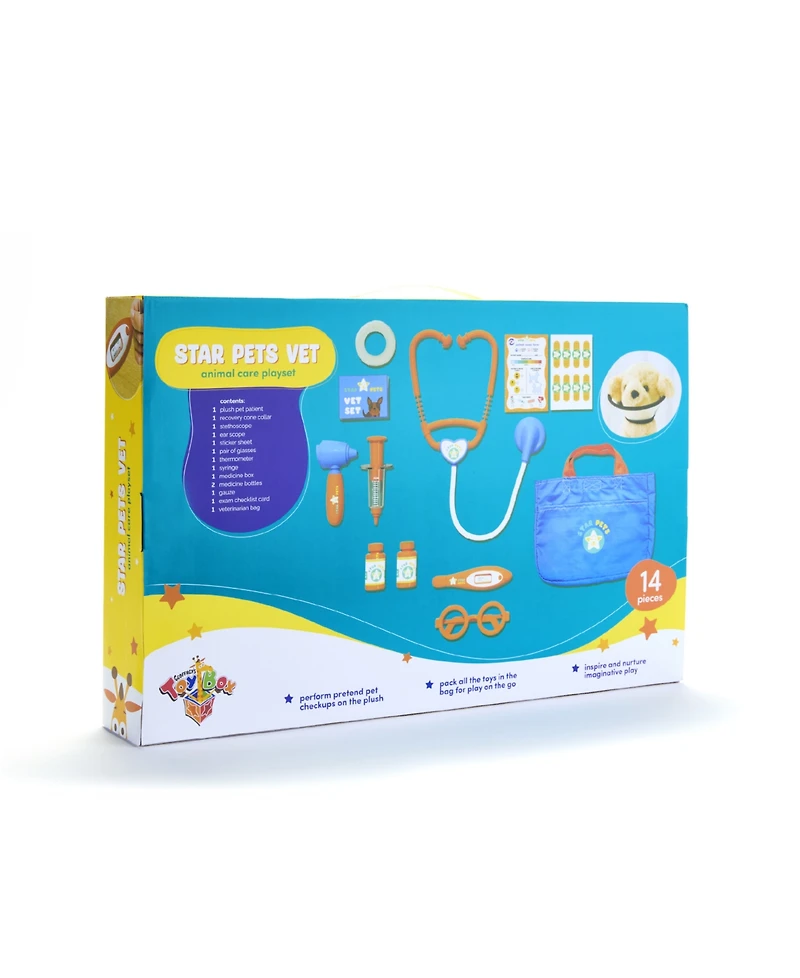 Geoffrey's Toy Box Star Pets Vet Animal Care Playset