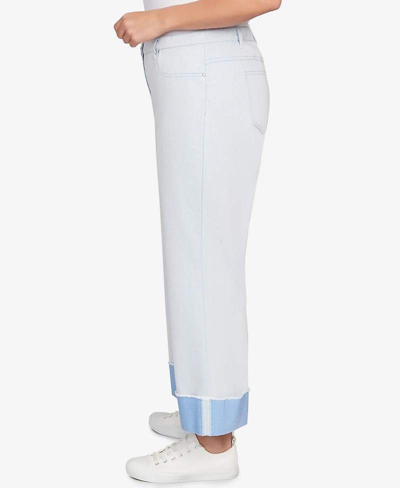 Ruby Rd. Plus Cuffed Pull-On Faux Fly Pants