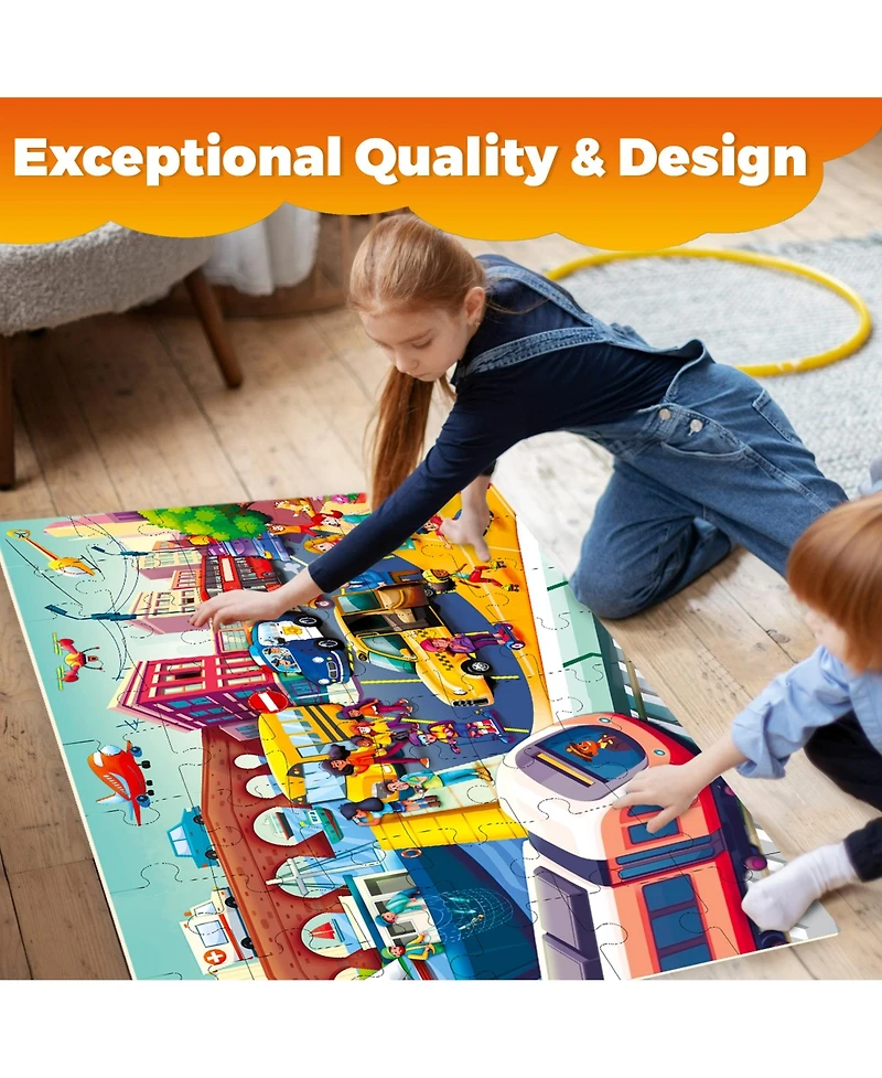 Quokka 2x3 Ft Giant Floor Puzzles for Kids Ages 4-6