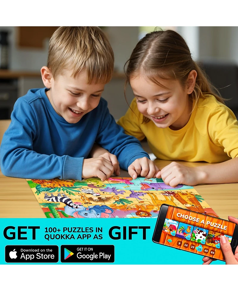 Quokka 60 Pieces Jigsaw Puzzles for Kids Ages 4-6