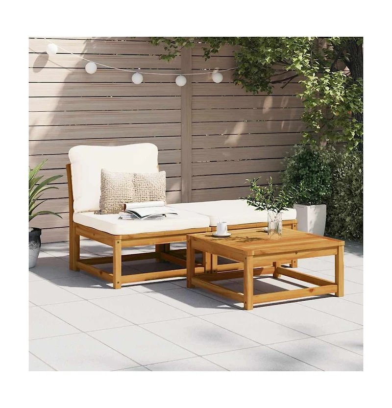Garden Lounge Set Cream white