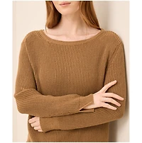 Pact Women's Luxe Knit Boatneck Sweater