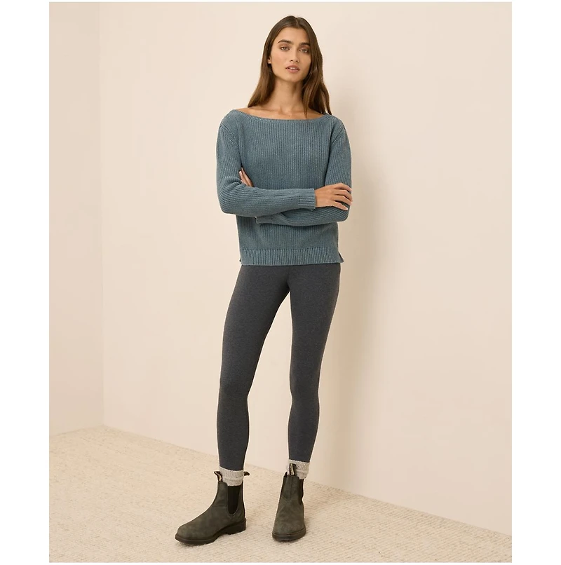 Pact Women's Luxe Knit Boatneck Sweater
