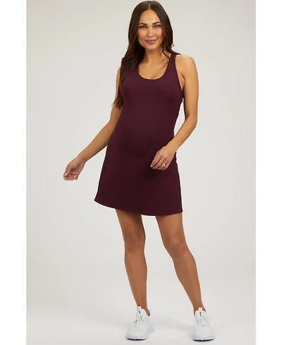 Pinkblush Maternity Plum Tennis Racerback Romper Dress