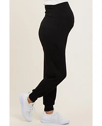 Pinkblush Maternity Black Soft Knit Joggers