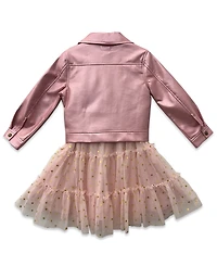 Blueberi Boulevard Girls 2T-6X Sleeveless Jacket Dress