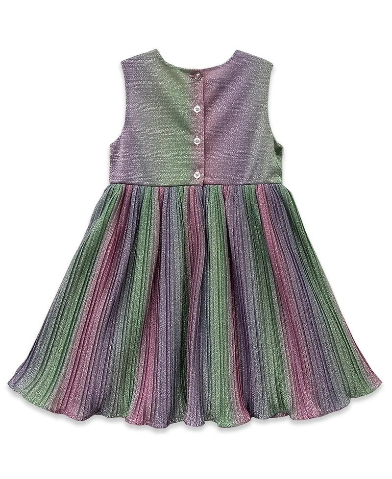 Blueberi Boulevard Girls 2T-6X Pleated Moto Jacket Dress
