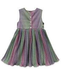 Blueberi Boulevard Girls 2T-6X Pleated Moto Jacket Dress