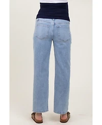 Pinkblush Maternity Blue Straight Leg Ankle Jeans
