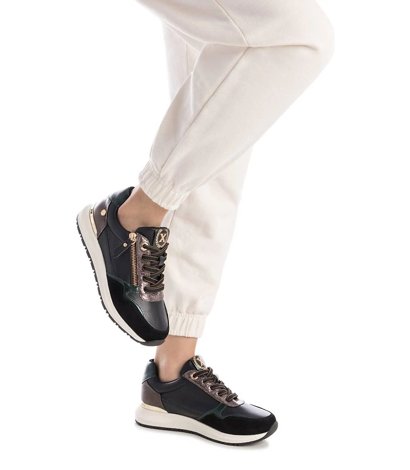 Xti Women's Side Zipper Casual Sneakers By