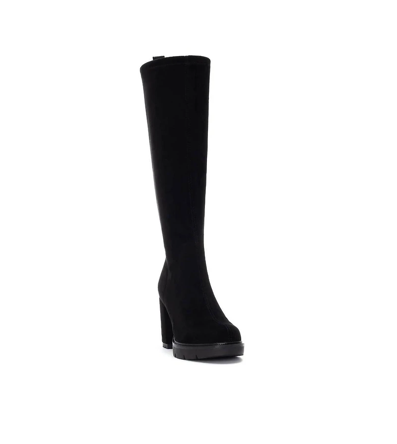 Xti Women's Suede Heeled Dress Boots By