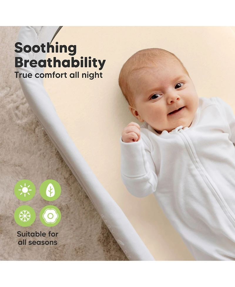 KeaBabies Bassinet Sheet for Baby Girls, Boys, 2-Pack Soothe Fitted Sheets, Bedside Mattress