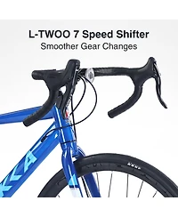 Streamdale Furniture 700C Road Bike, 7 Speed Road Bike, for Men Women, Aluminum Alloy Frame