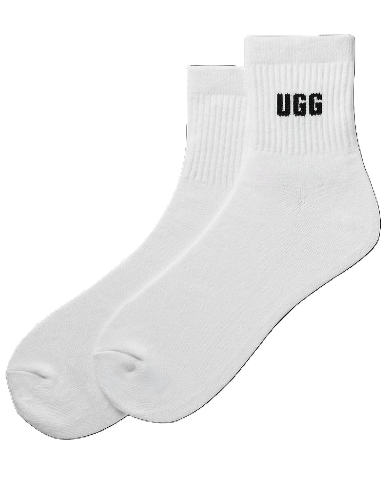 Ugg Women's 2-Pack Quinlin Logo Quarter Socks