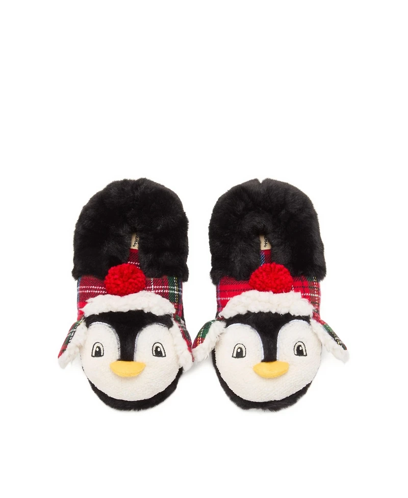 Dearfoams Girls Emery Critter Closed Back Animal Slipper