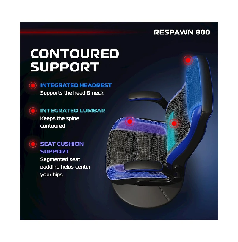 Respawn 800 Gaming Chair Floor, Swivel Rocker Gaming Chair