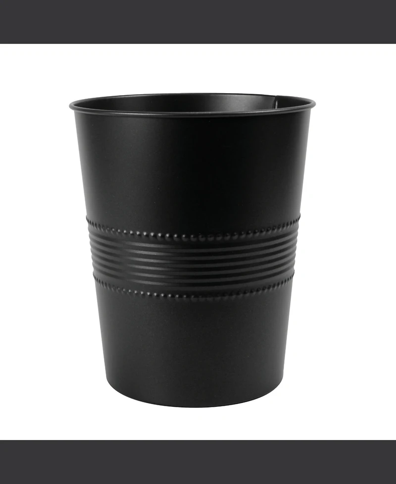 Cameo 5 Liter Waste Basket Can for Garbage, Round Open Top Trash Can for Bathroom Bedroom, Kitchen, Stainless Steel