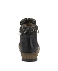 Spring Step Cleora Water Resistant Dual-Zip Bootie with Faux Shearling Lining