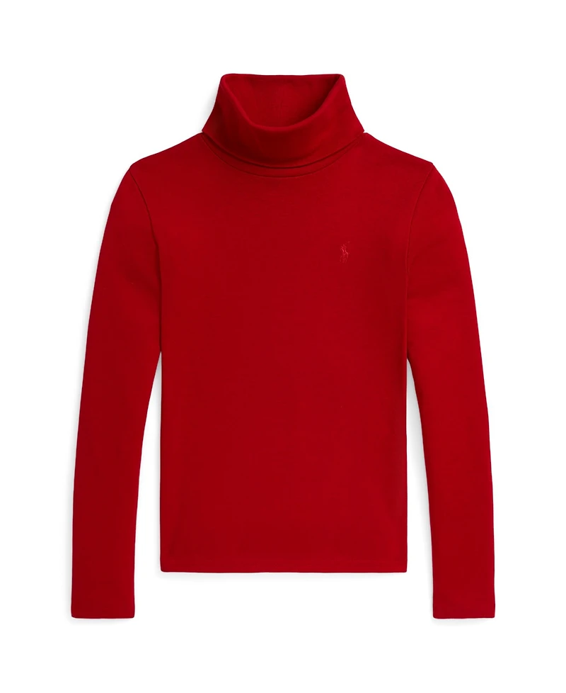 Polo Ralph Lauren Girls 7-16 Ribbed Cotton-Blend Turtleneck