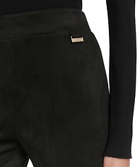 Halston Women's Mid Rise Pleated Trousers