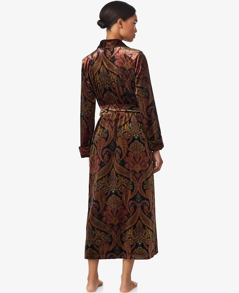 Lauren Ralph Women's Long Sleeves Shawl Collar Robe
