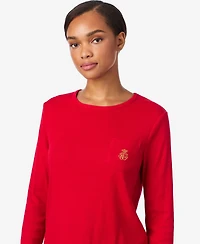 Lauren Ralph Women's Long Sleeve Pajama Set