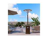 Pamapic 48000 Btu Stainless Steel Propane Standing Patio Heater