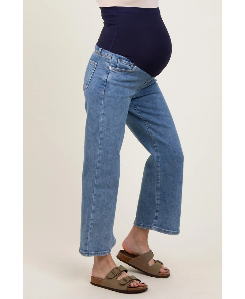 Pinkblush Maternity Light Wash Cropped Denim Jeans