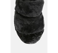 Fur Slip On Womens Flat Women
